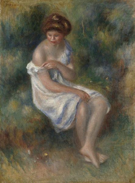 Pierre Auguste Renoir Seated Girl in Landscape china oil painting image